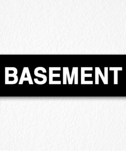 Basement Signs in Black