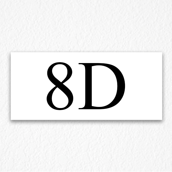 Apartment Door Number Sign