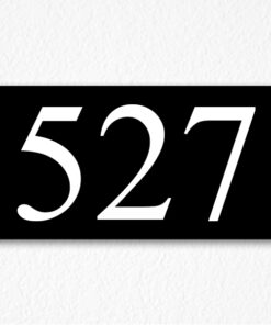 524 Room Number Sign in Black