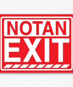 Exit Sign on Red