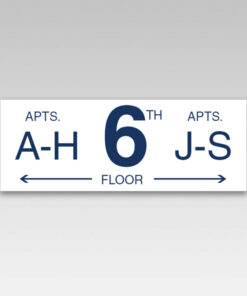 HPD Building Floor Number Signs