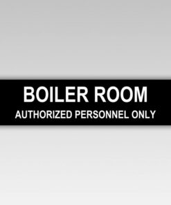 HPD Boiler room sign