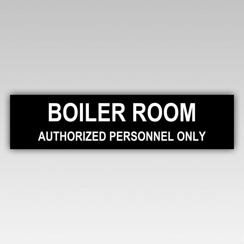 HPD Boiler room sign