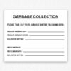 Garbage Collection Sign