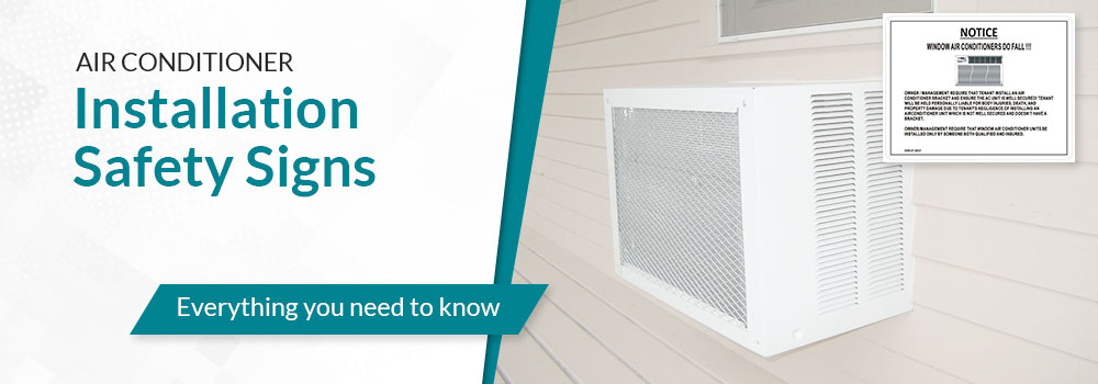 air conditioner safety signs