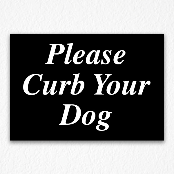 curb-your-dog-sign-in-black