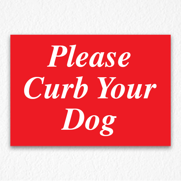 curb-your-dog-sign-in-red